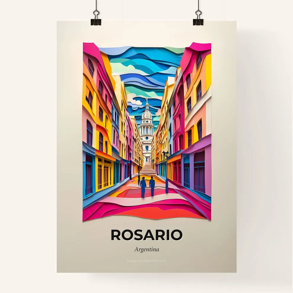 Vivid Rosario, Argentina, Colorful Poster