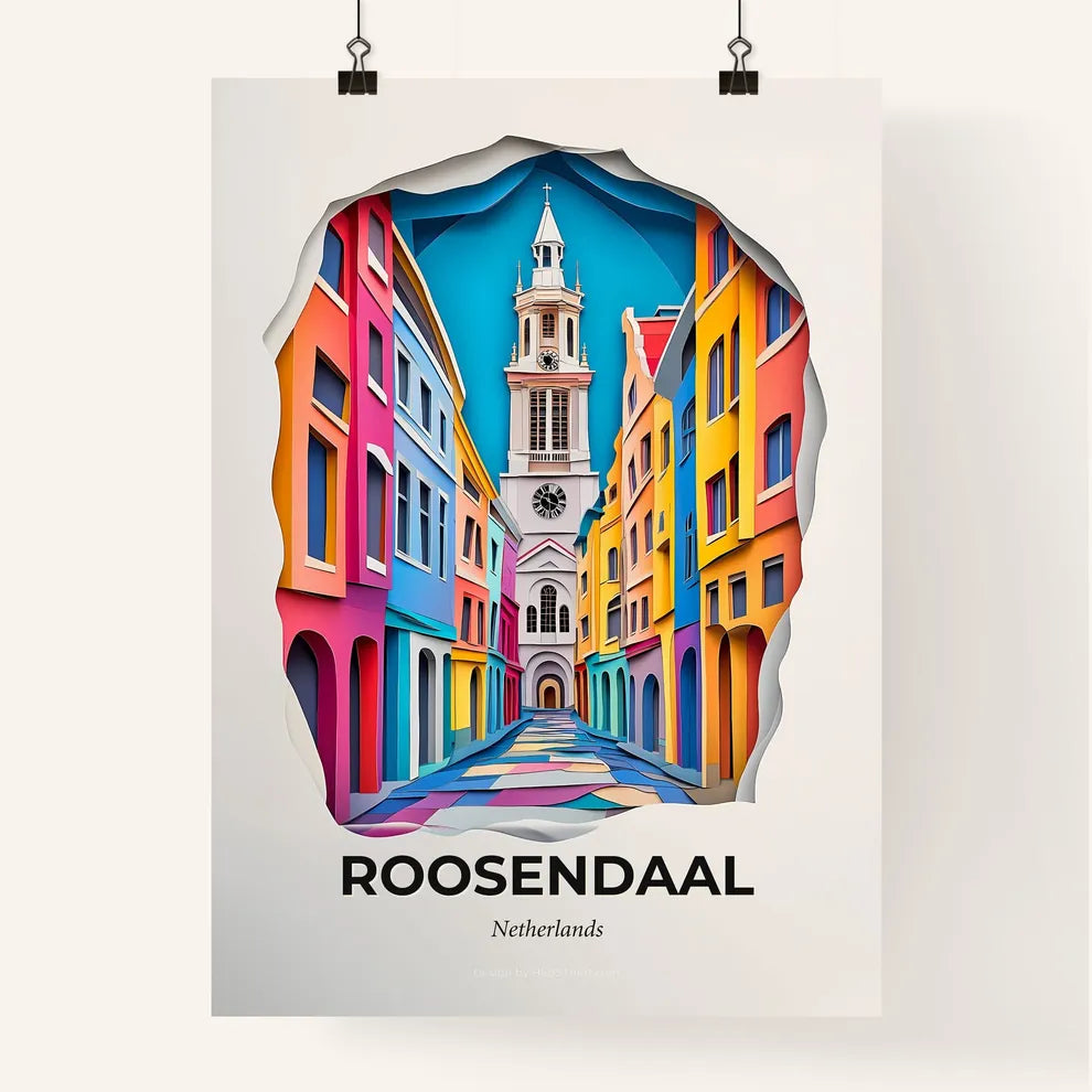 Vivid Roosendaal, Netherlands, Colorful Poster