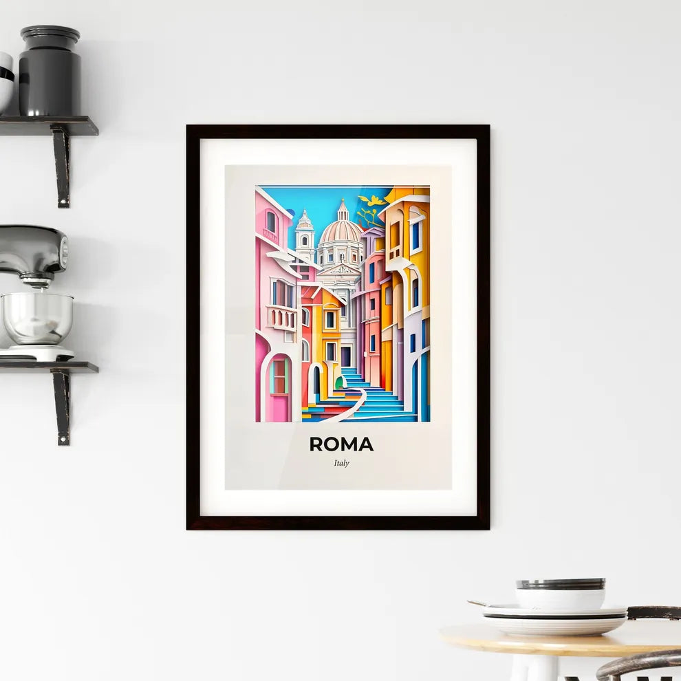 Vivid Rome, Italy, Framed Wall Art