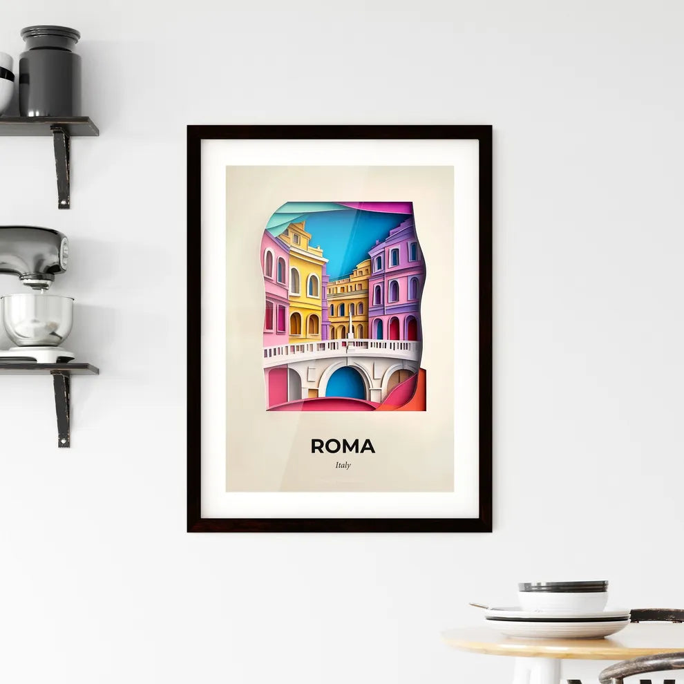 Vivid Rome, Italy, Framed Wall Art
