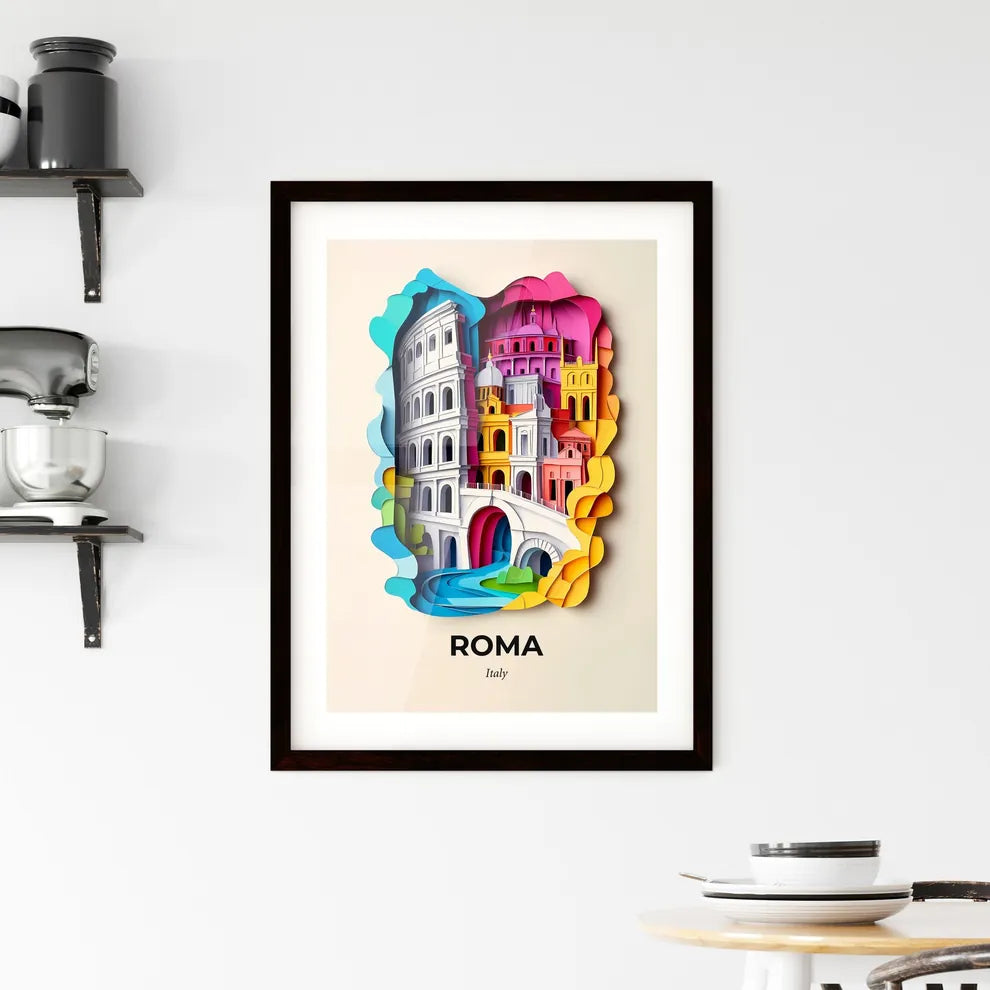 Vivid Rome, Italy, Framed Wall Art