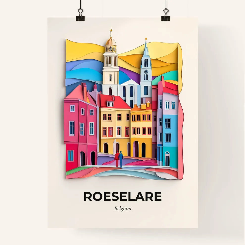 Vivid Roeselare , Belgium, Colorful Poster