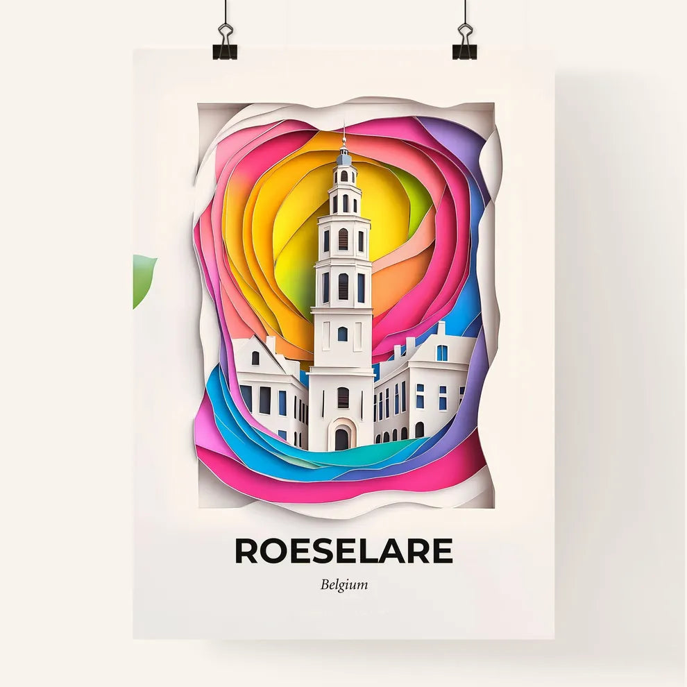 Vivid Roeselare , Belgium, Colorful Poster