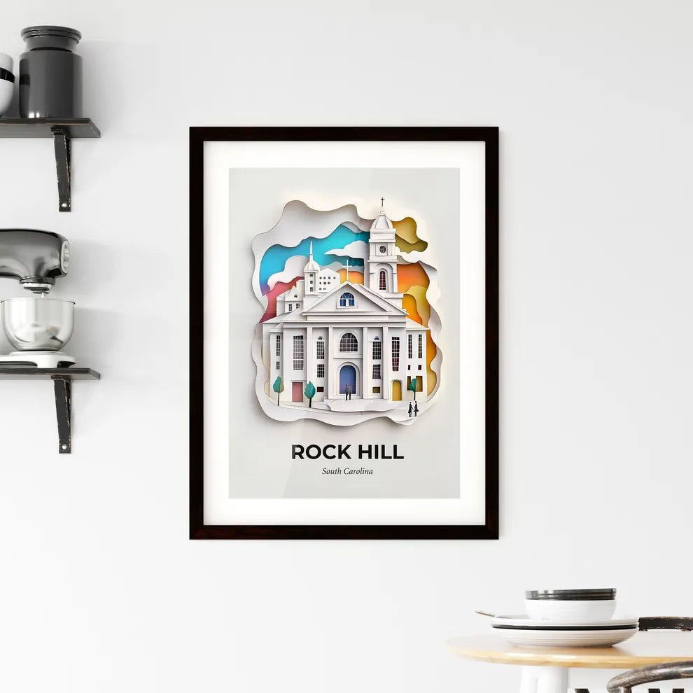 Vivid Rock Hill, South Carolina, Framed Wall Art