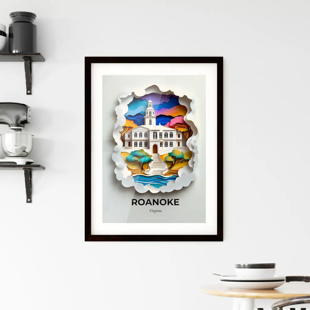 Vivid Roanoke, Virginia, Framed Wall Art