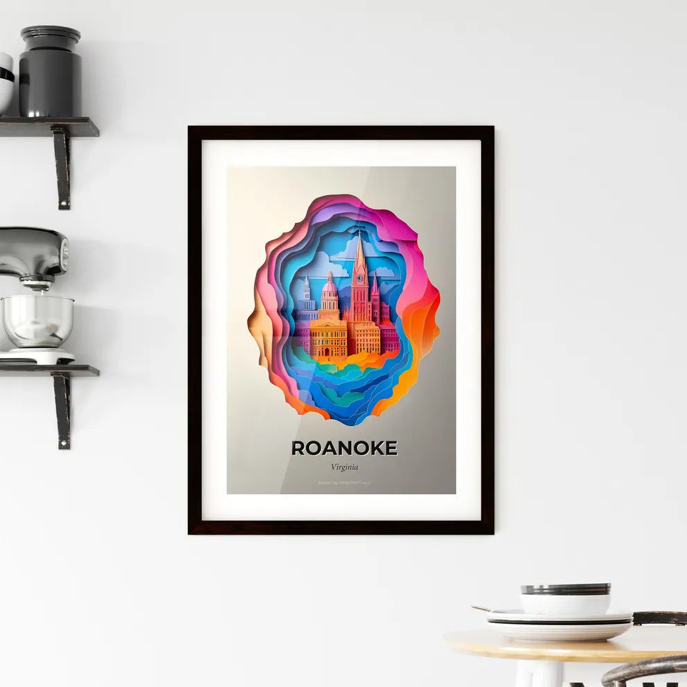 Vivid Roanoke, Virginia, Framed Wall Art