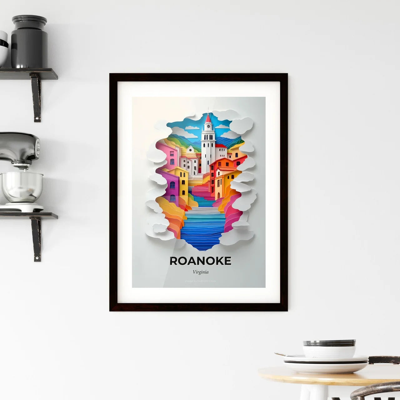 Vivid Roanoke, Virginia, Framed Wall Art
