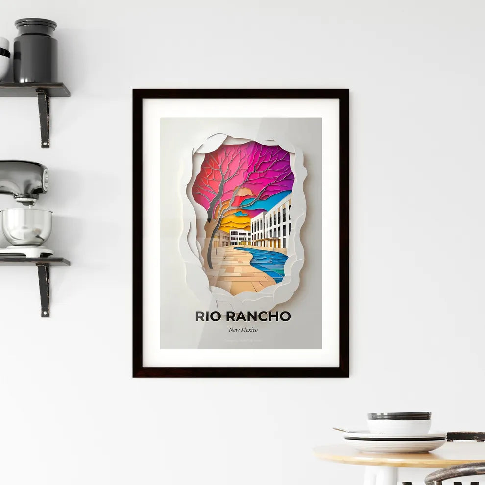Vivid Rio Rancho, New Mexico, Framed Wall Art