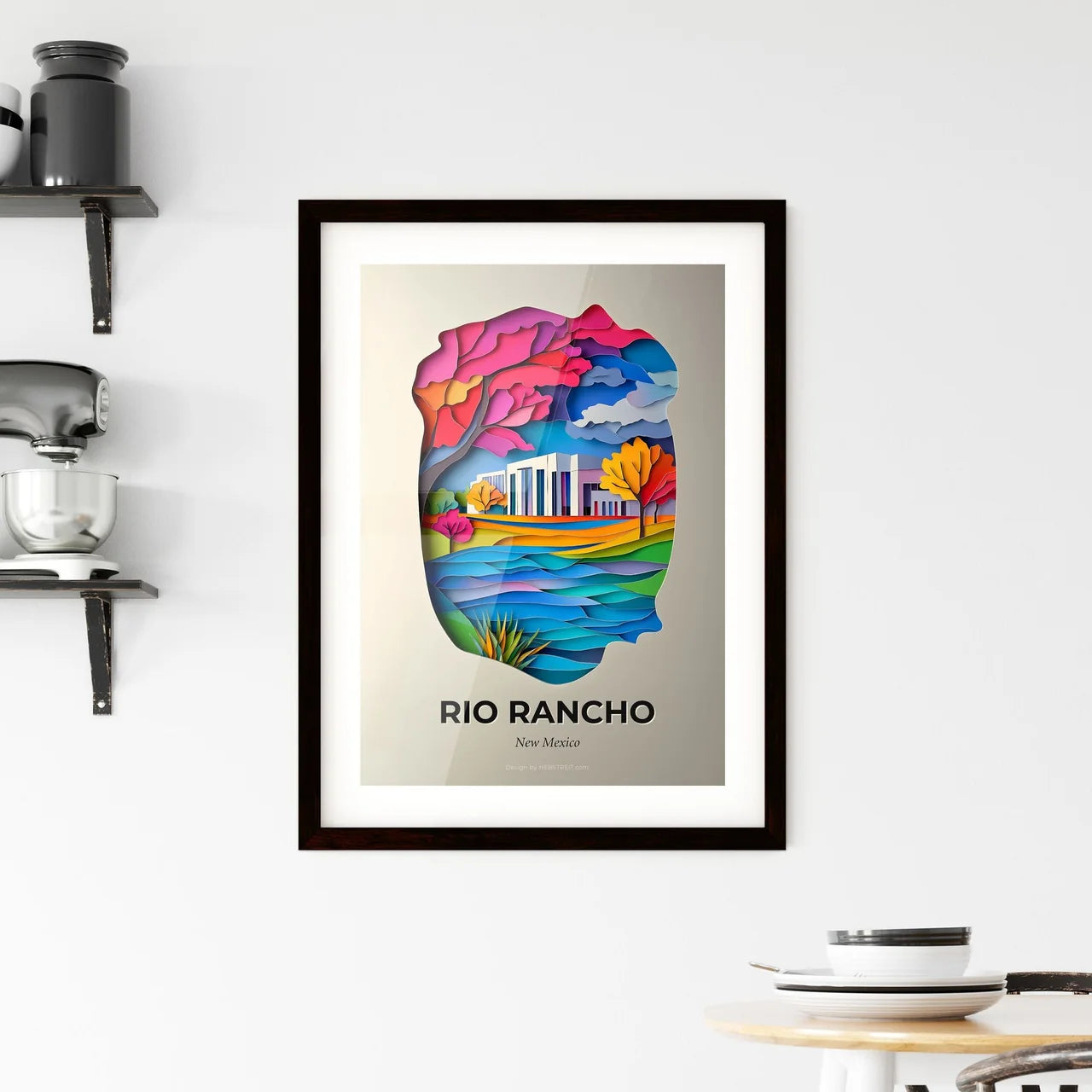 Vivid Rio Rancho, New Mexico, Framed Wall Art