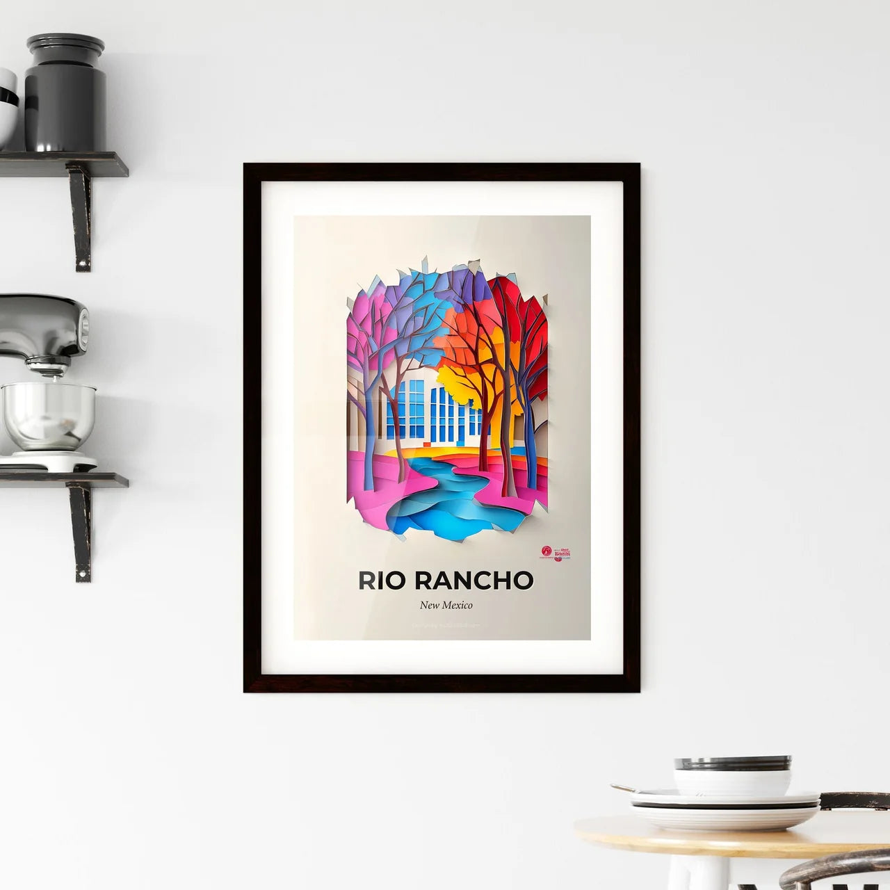 Vivid Rio Rancho, New Mexico, Framed Wall Art
