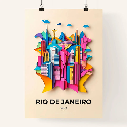 Vivid Rio de Janeiro, Brazil, Colorful Poster
