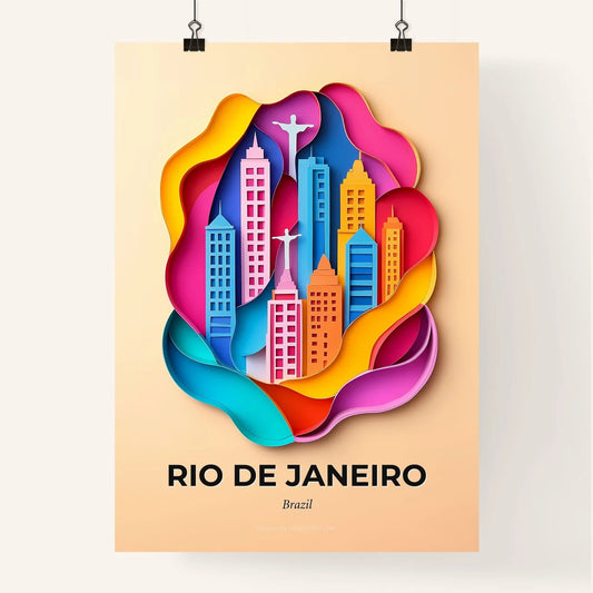 Vivid Rio de Janeiro, Brazil, Colorful Poster