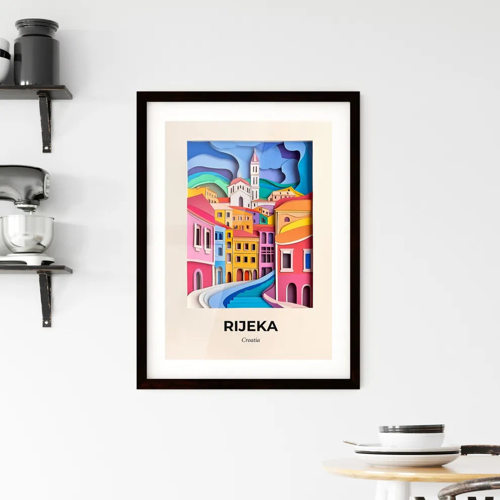 Vivid Rijeka , Croatia, Framed Wall Art