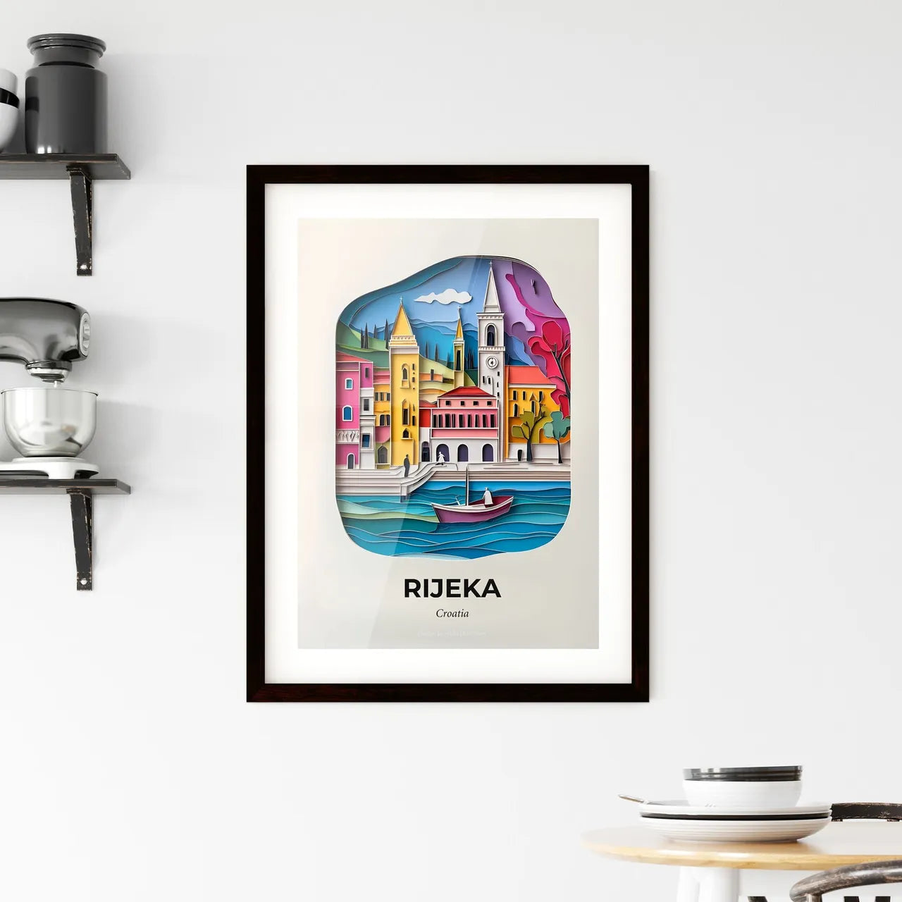 Vivid Rijeka , Croatia, Framed Wall Art