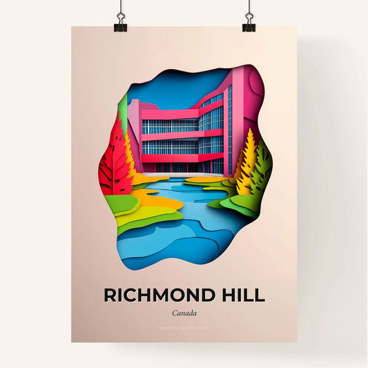 Vivid Richmond Hill, Canada, Colorful Poster