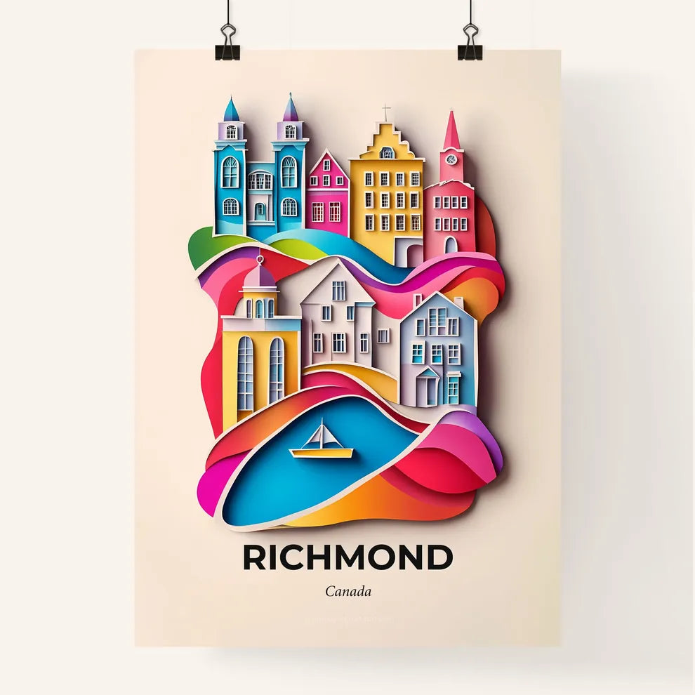 Vivid Richmond, Canada, Colorful Poster