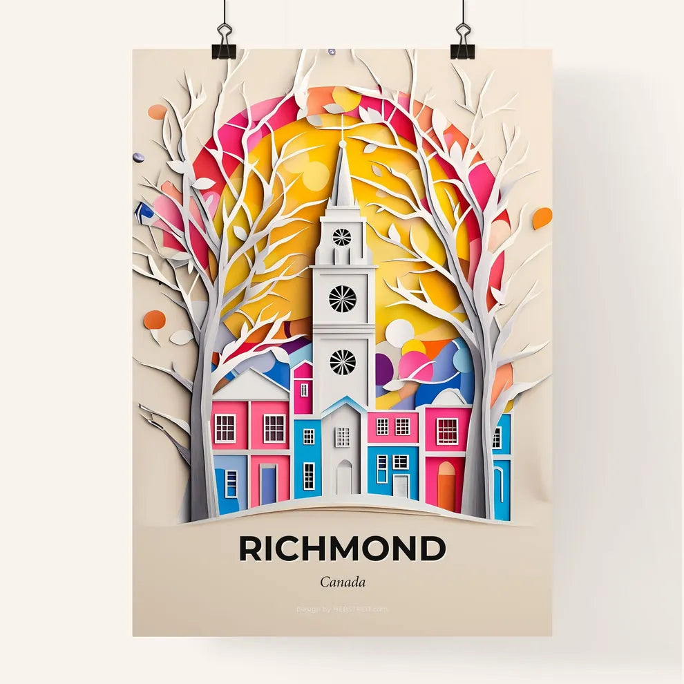 Vivid Richmond, Canada, Colorful Poster