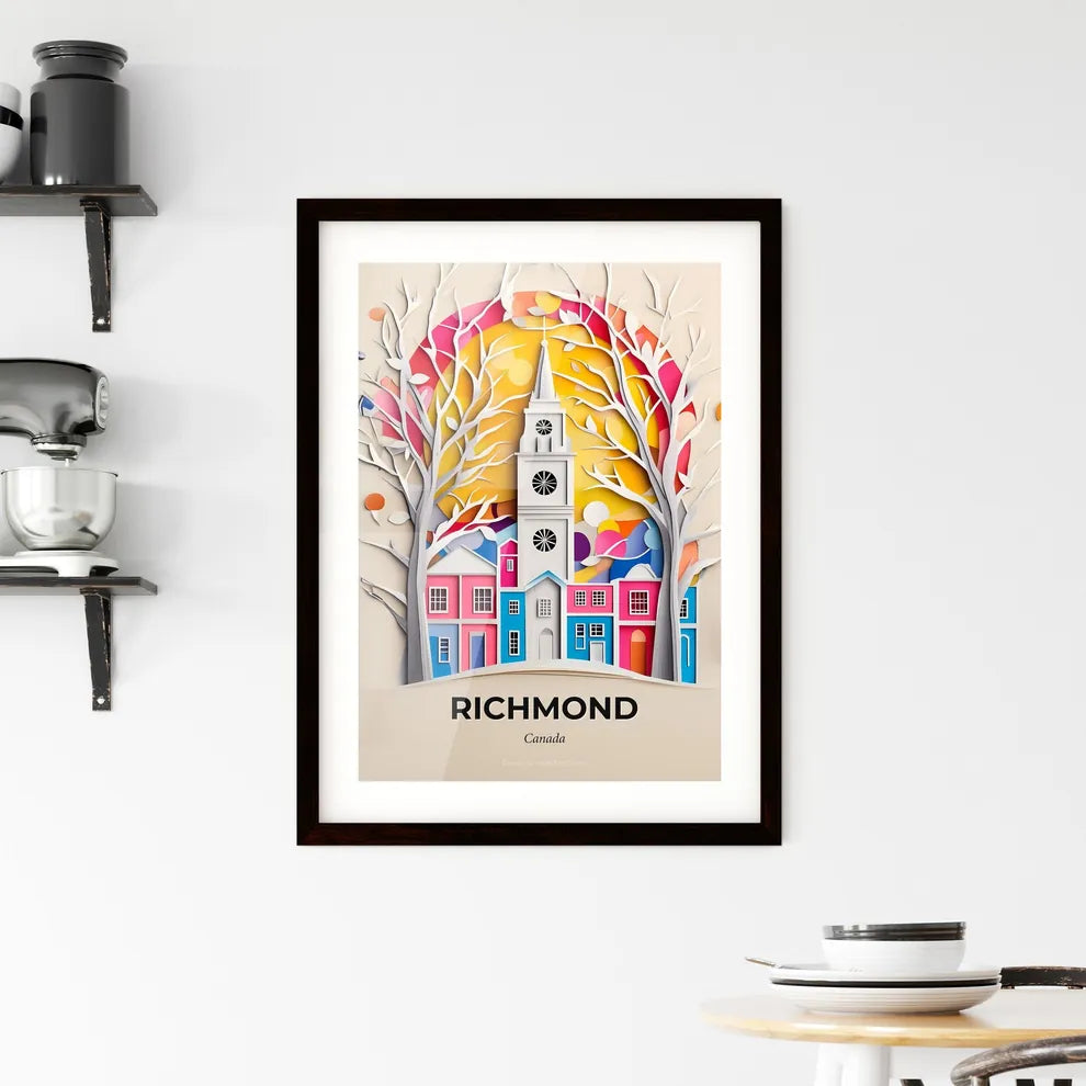 Vivid Richmond, Canada, Framed Wall Art
