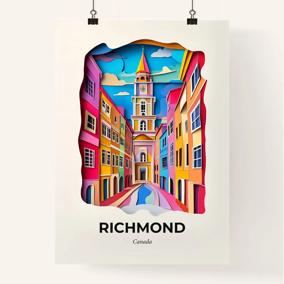 Vivid Richmond, Canada, Colorful Poster