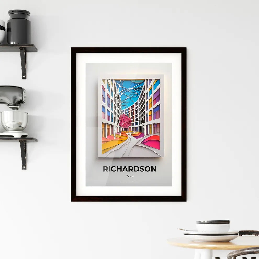 Vivid Richardson, Texas, Framed Wall Art