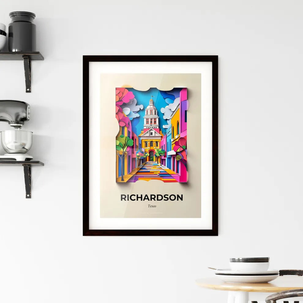 Vivid Richardson, Texas, Framed Wall Art