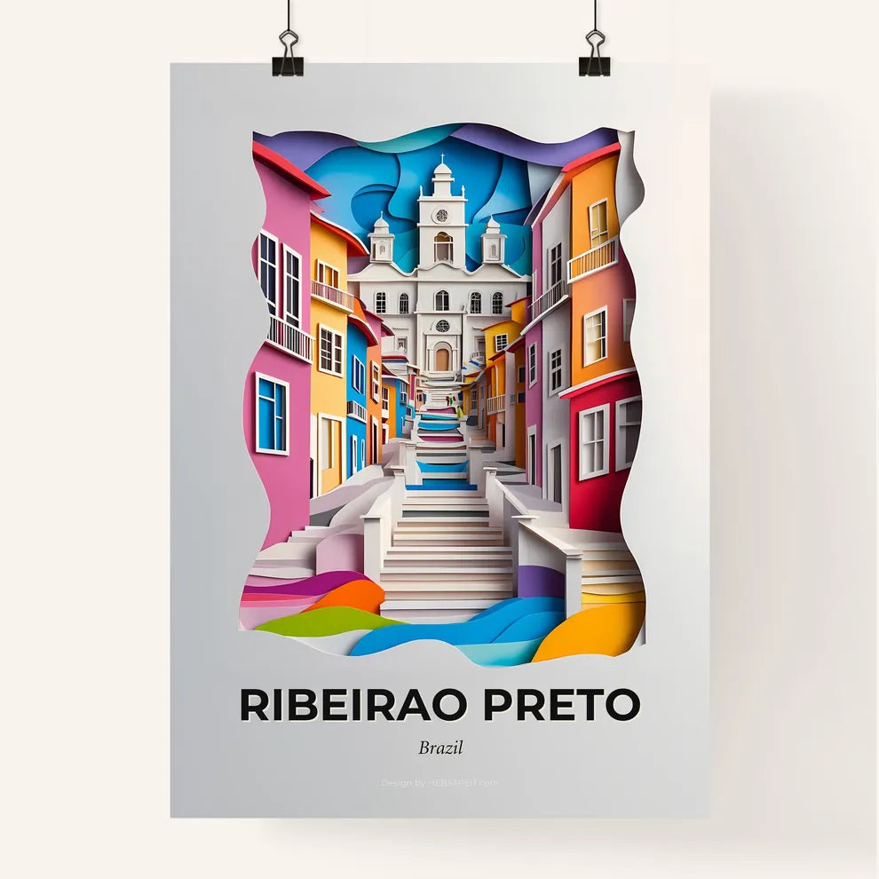 Vivid Ribeirao Preto, Brazil, Colorful Poster