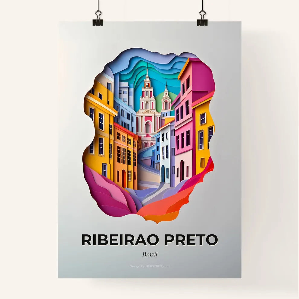 Vivid Ribeirao Preto, Brazil, Colorful Poster