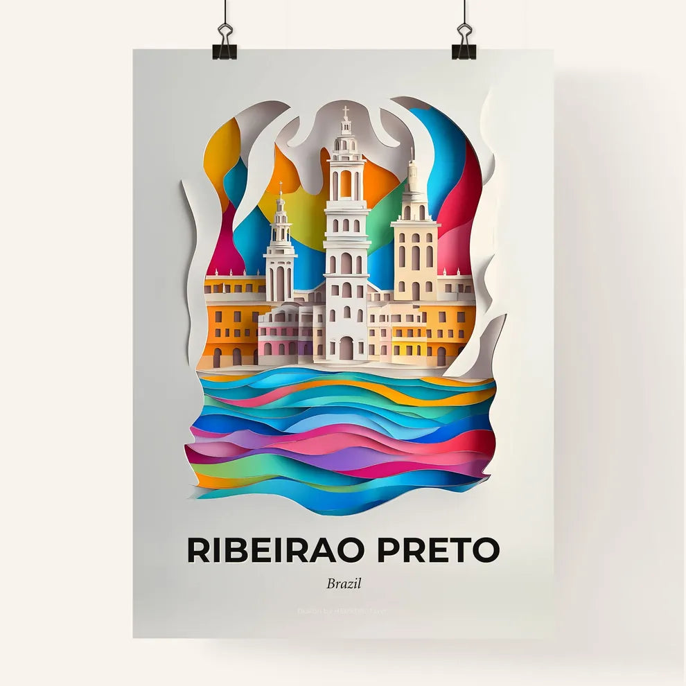 Vivid Ribeirao Preto, Brazil, Colorful Poster