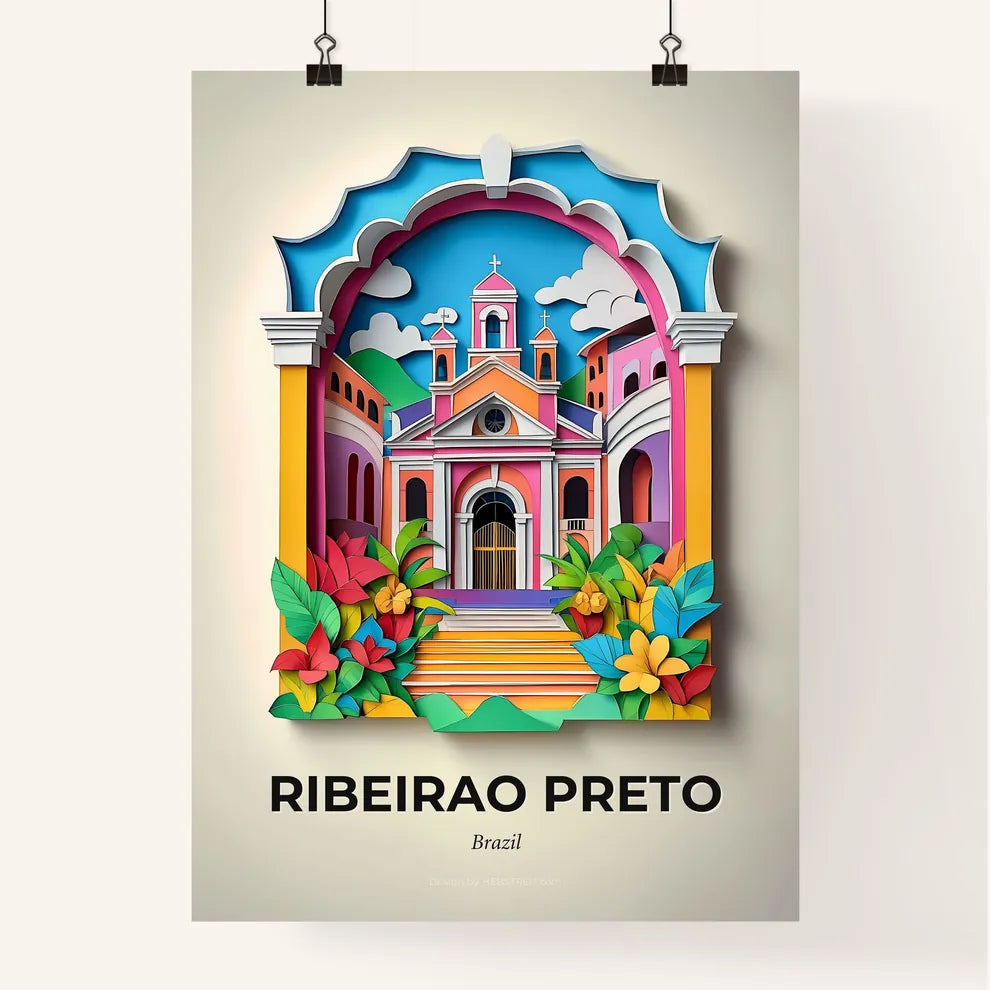 Vivid Ribeirao Preto, Brazil, Colorful Poster