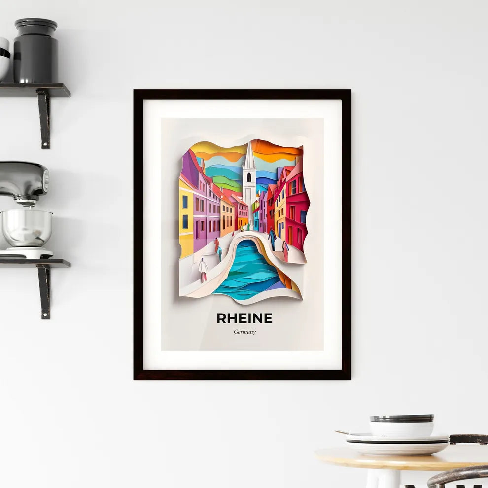 Vivid Rheine, Germany, Framed Wall Art