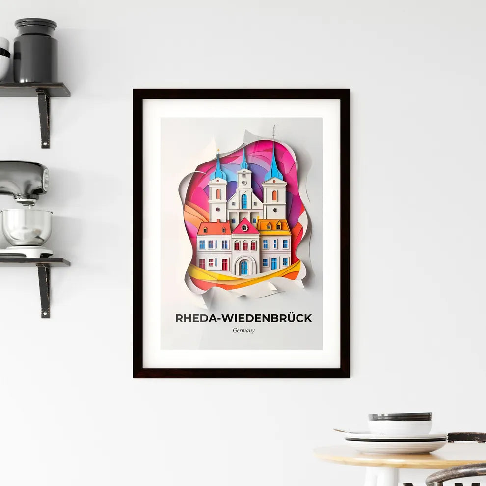 Vivid Rhed, Framed Wall Art