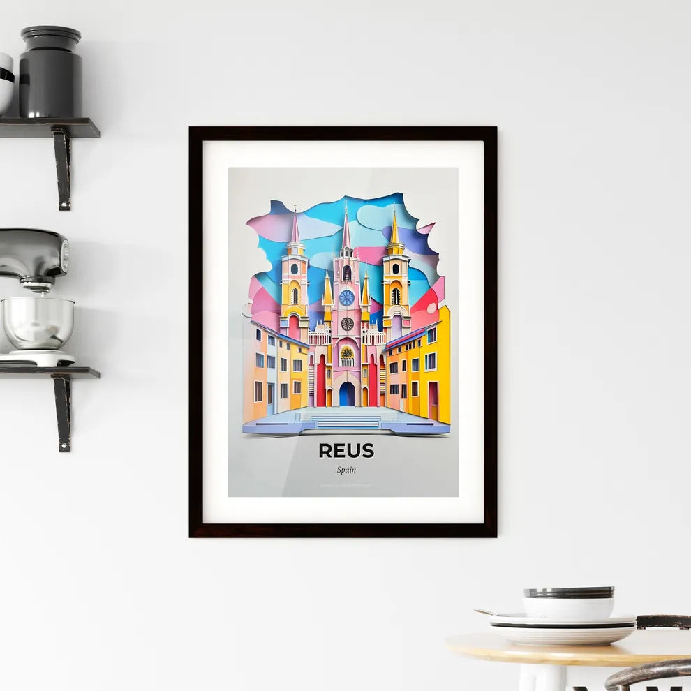 Vivid Reus, Spain, Framed Wall Art
