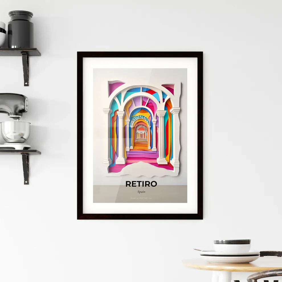 Vivid Retiro, Spain, Framed Wall Art