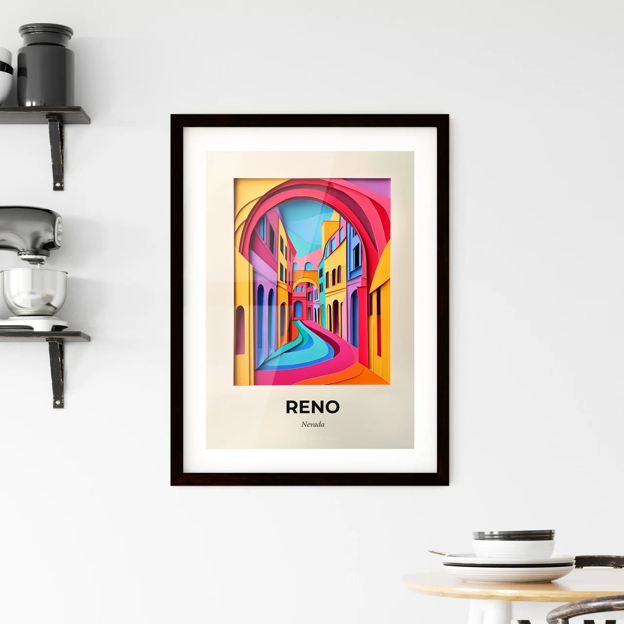 Vivid Reno, Nevada, Framed Wall Art