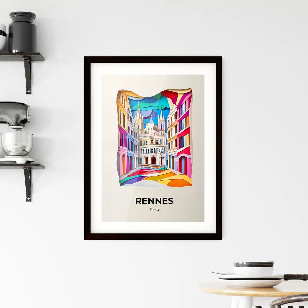 Vivid Rennes, France, Framed Wall Art