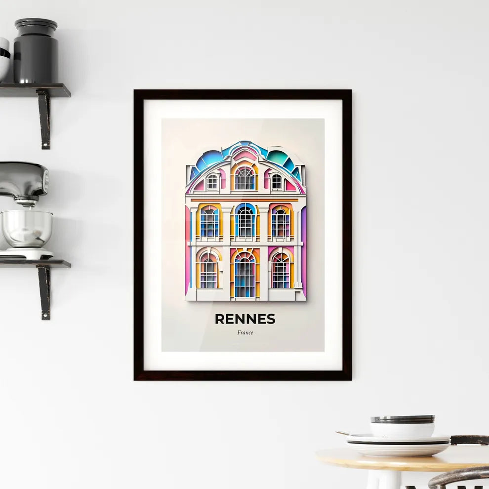 Vivid Rennes, France, Framed Wall Art
