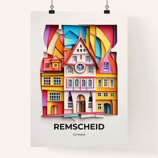 Vivid Remscheid, Germany, Colorful Poster