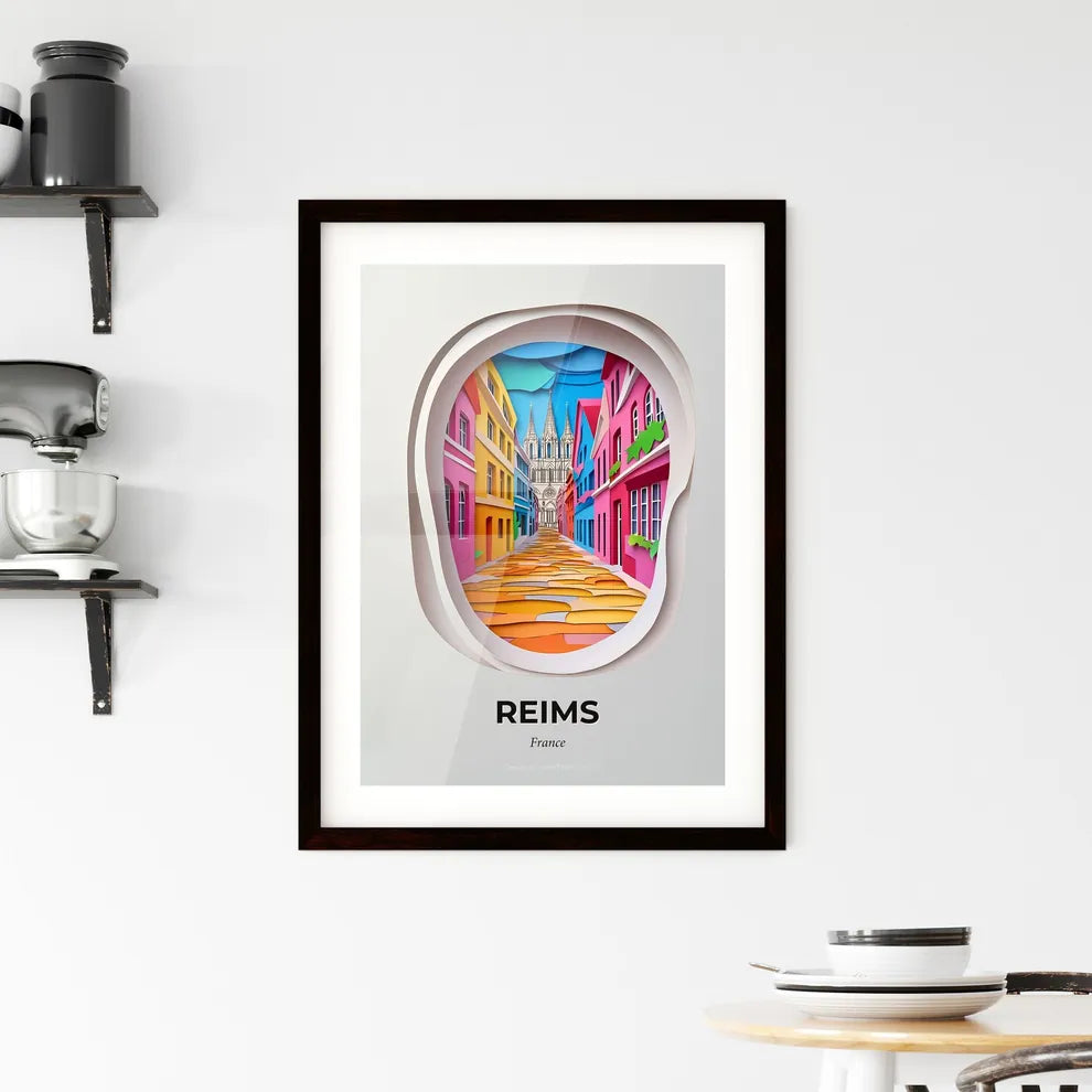 Vivid Reims, France, Framed Wall Art