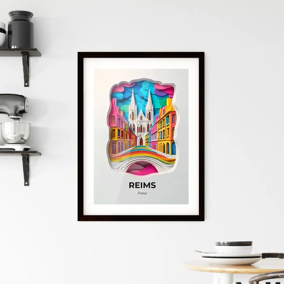 Vivid Reims, France, Framed Wall Art