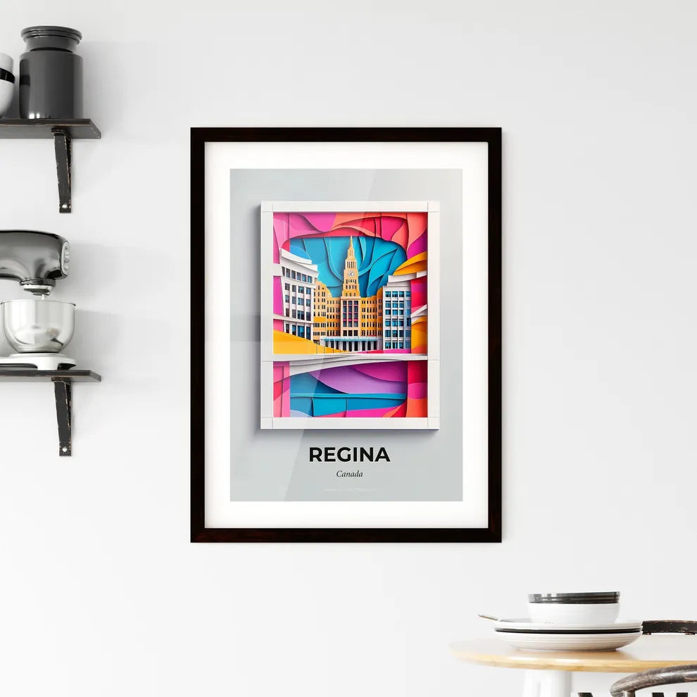 Vivid Regina, Canada, Framed Wall Art