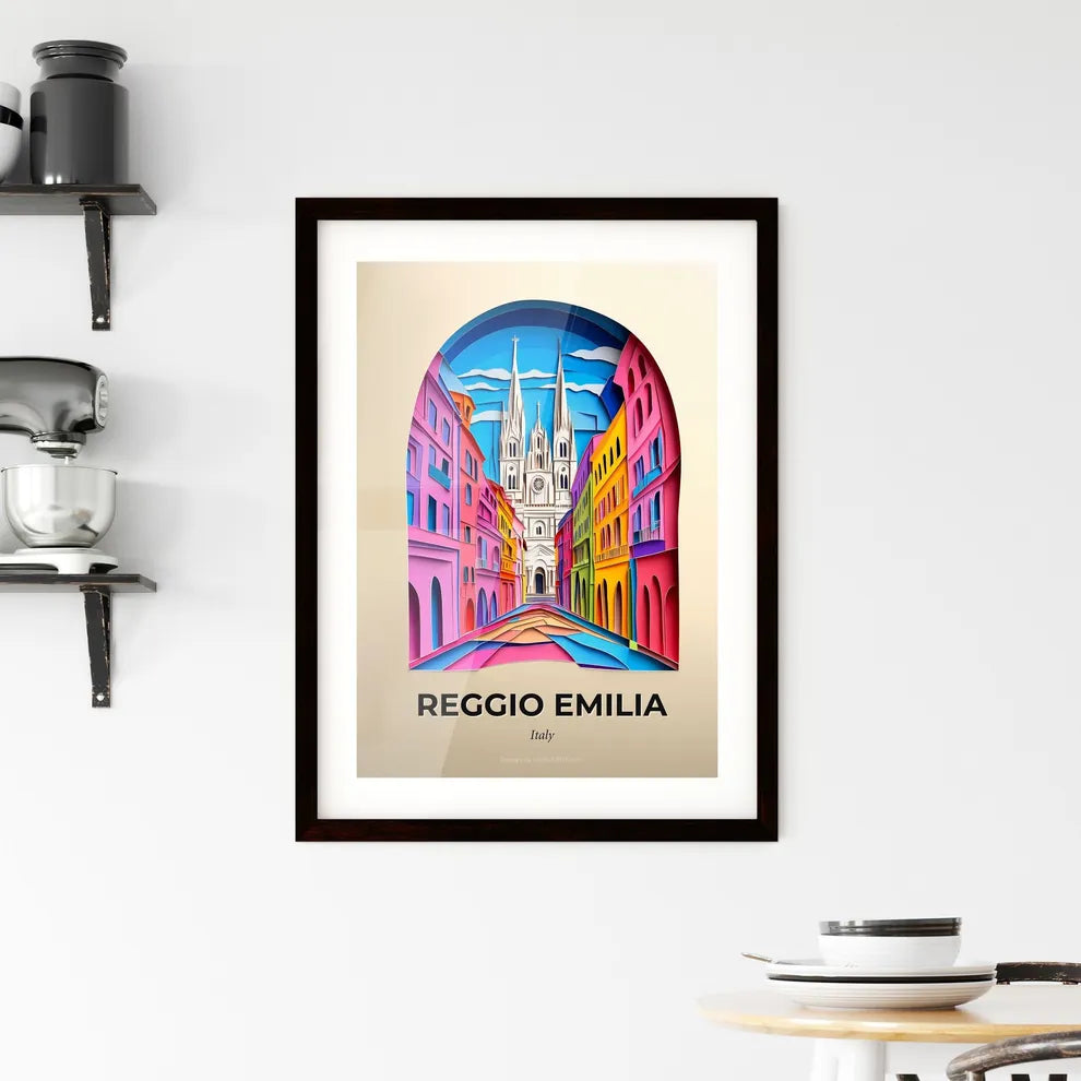 Vivid Reggio Emilia, Italy, Framed Wall Art