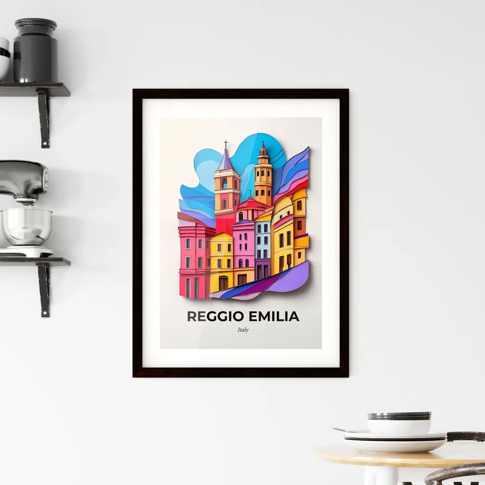 Vivid Reggio Emilia, Italy, Framed Wall Art