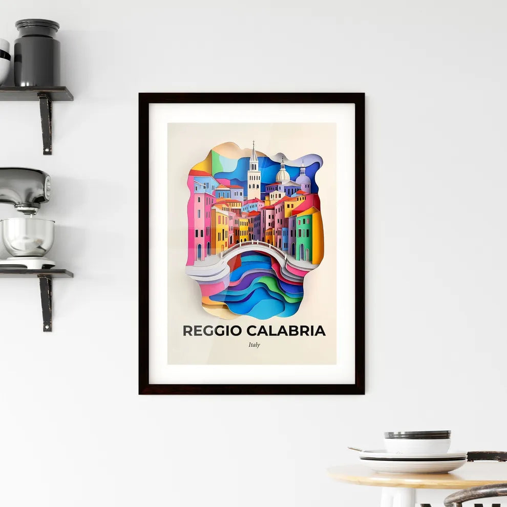 Vivid Reggio Calabria, Italy, Framed Wall Art