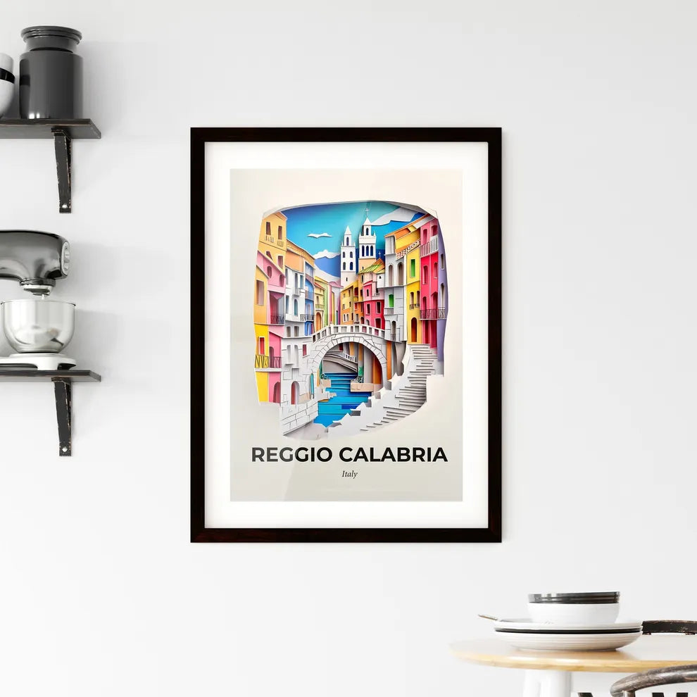Vivid Reggio Calabria, Italy, Framed Wall Art