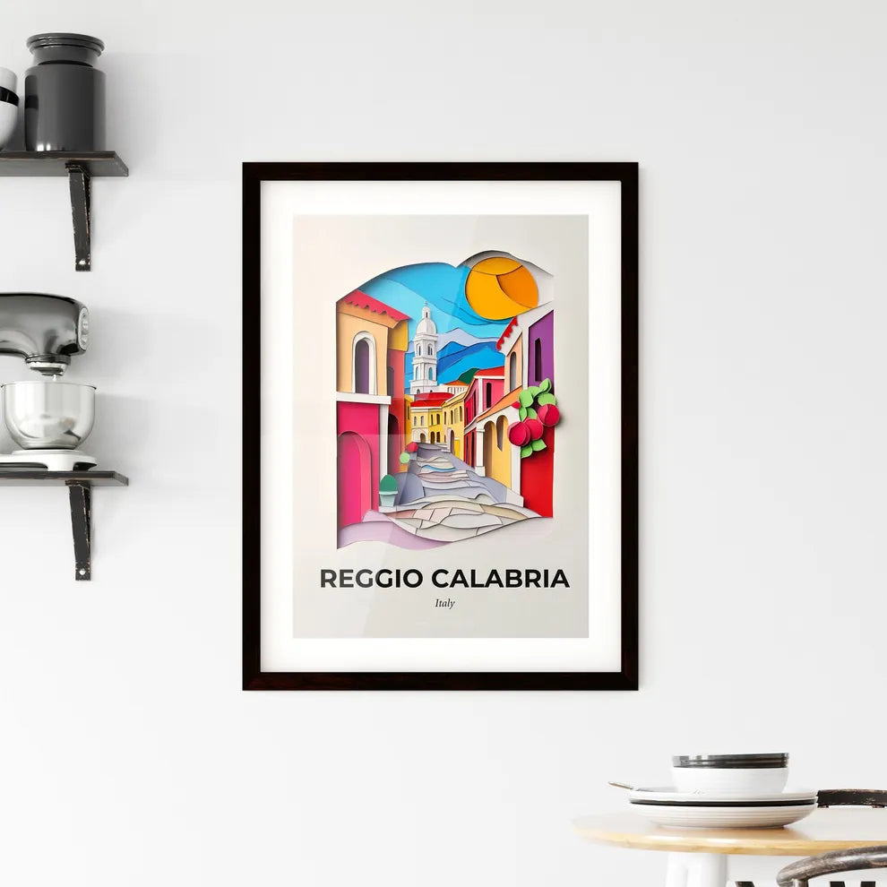 Vivid Reggio Calabria, Italy, Framed Wall Art