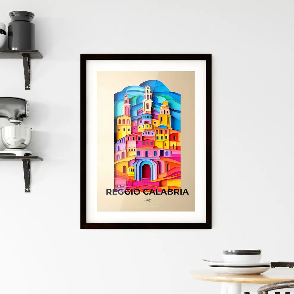 Vivid Reggio Calabria, Italy, Framed Wall Art