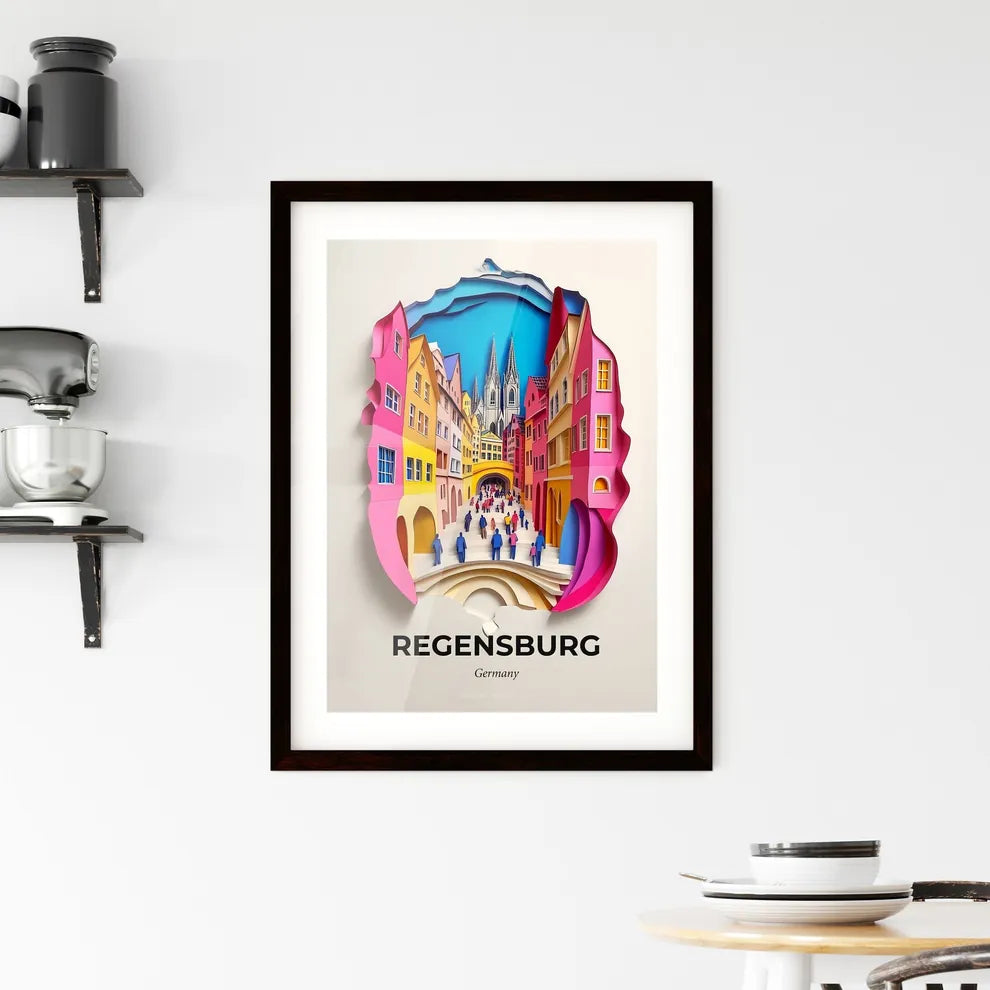 Vivid Regensburg, Germany, Framed Wall Art