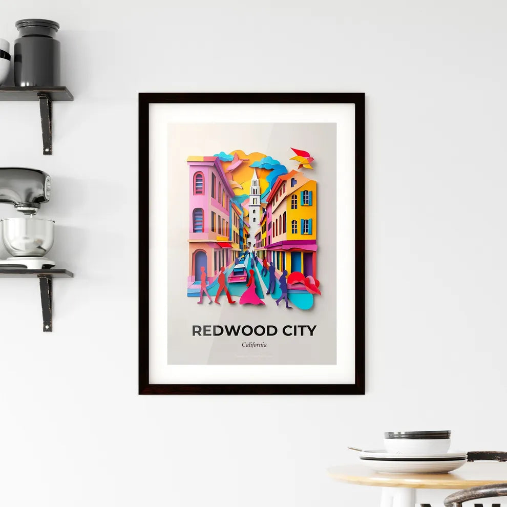 Vivid Redwood City, California, Framed Wall Art
