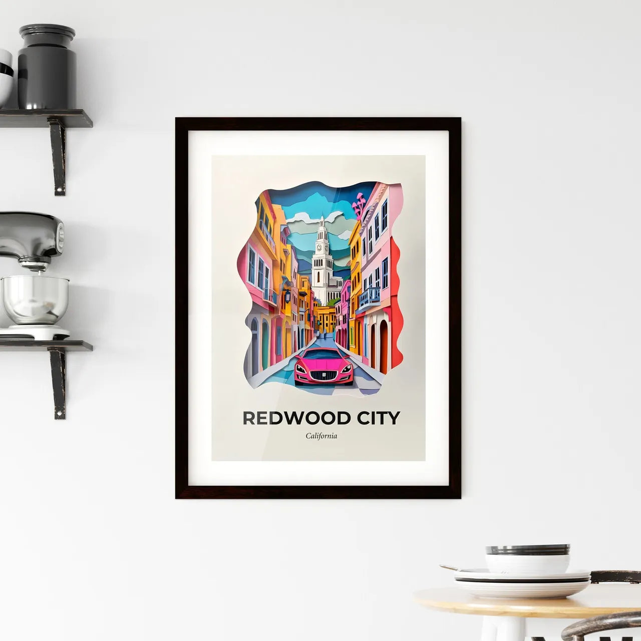 Vivid Redwood City, California, Framed Wall Art
