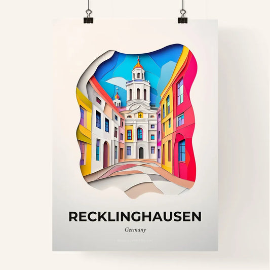 Vivid Recklinghausen, Germany, Colorful Poster